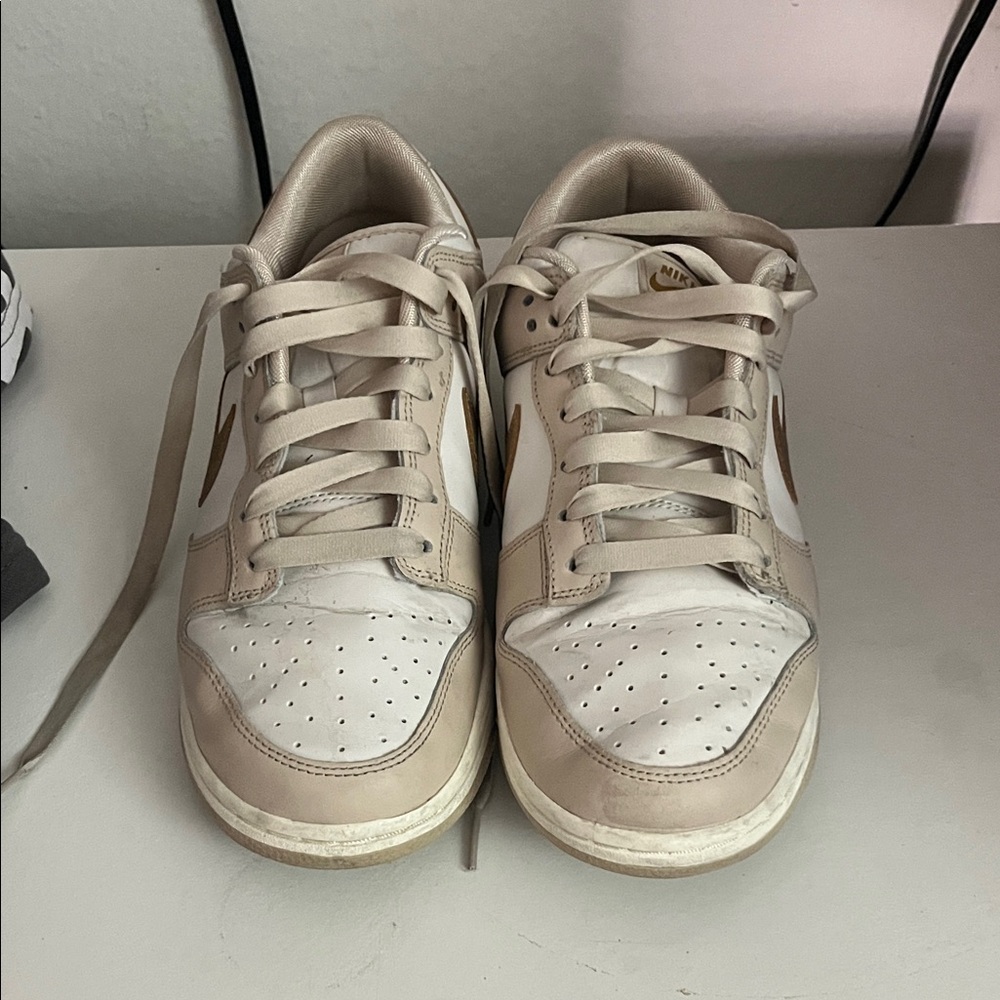 Nike Cream and Brown Sneakers
